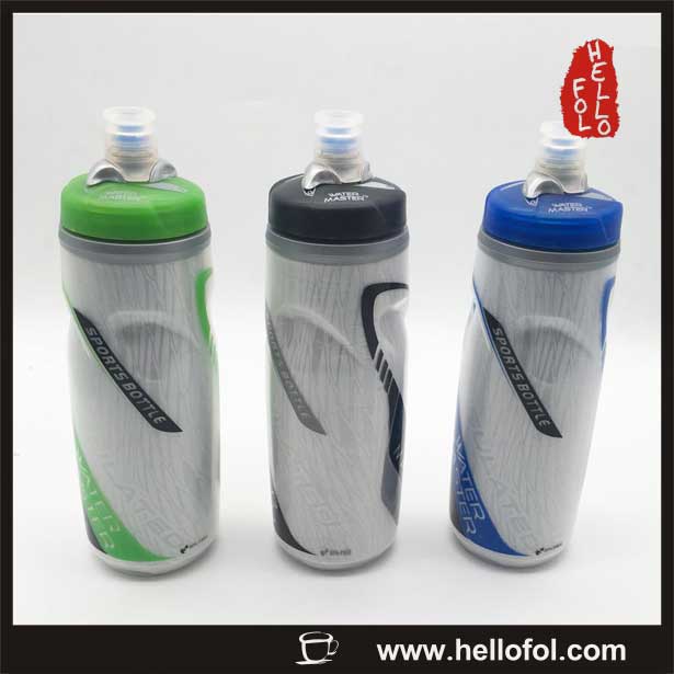 double wall PP soft water bottle for bicycle sport 